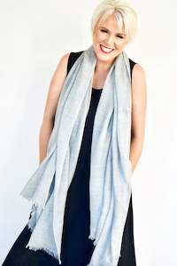 Scarves: LUXURY CASHMERE COMPANY Oxford Scarf