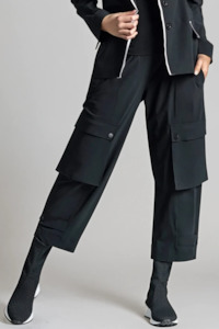 Paula Ryan Fashion Collection: PAULA RYAN Wide Leg Kyoto Pant - Black