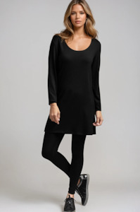 PAULA RYAN Easy Fit Scoop Neck Tunic - Merino