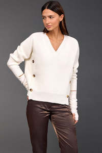 LAUREN VIDAL Dylan Sweater - Ecru