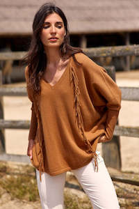 LAUREN VIDAL Naomi Sweater - Cinamon