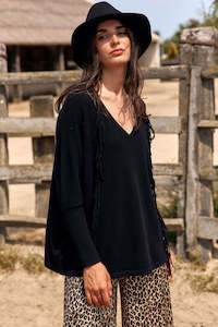 LAUREN VIDAL Naomi Sweater - Noir