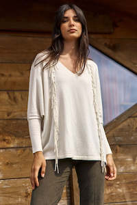 Sweaters: LAUREN VIDAL Naomi Sweater - Cream