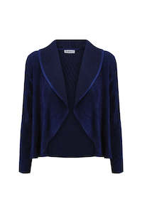 ALQUEMA Velvet Classic Bolero - Ink