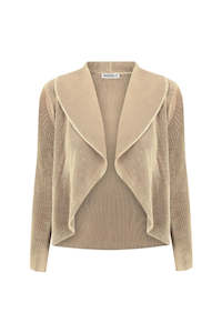 ALQUEMA Velvet Classic Bolero - Stone