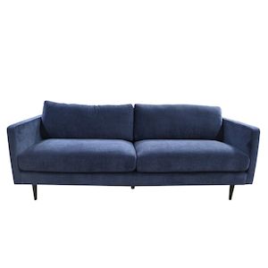 Furniture: 3 Seat Sofa - Dark Navy