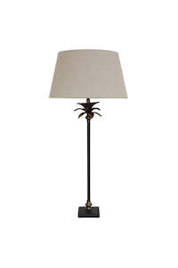 Lighting: Black & Brass Lamp