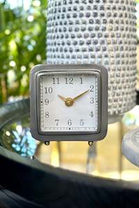 Grey Table Clock