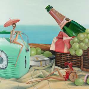 Homewares: Card -  Bubbles and Brie