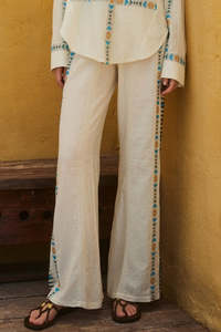 DEVOTION TWINS Iluma Pant - Blue/Camel
