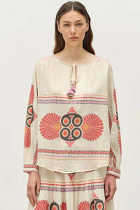 DEVOTION TWINS Dilos Blouse - Red/Orange