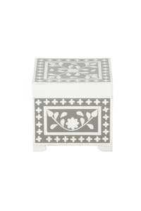 Coast To Coast: Hepburn Resin Box - Grey/ Ivory
