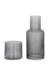 Rhodes Ribbed Carafe/Glass Set