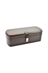 Leather 3 Watchholder - Dark