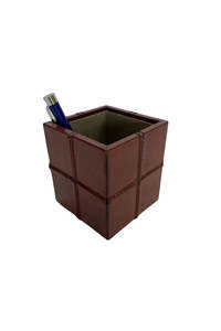 Leather Goods: Pen Holder - Tan Leather