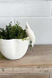Porcelain Hanging Bird - Cockatoo