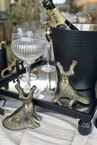 Tropical House: Caiman Crocodile Candleholder