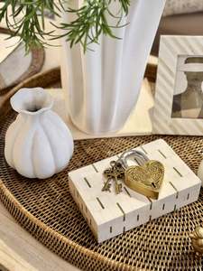 For Her: Brass Heart Lock
