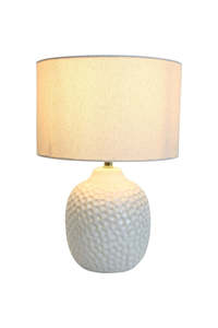 Homewares: Pebble Texture Table Lamp