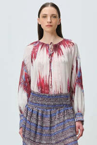 DEVOTION TWINS Print Blouse - Geometric