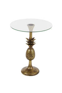 Tropical House: Pineapple Gold Side Table