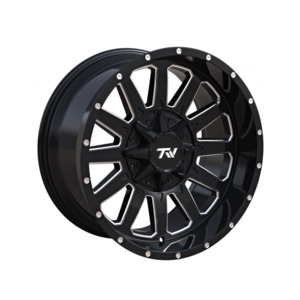 20 Wheels: TW Triangle Gloss Black Milled X Radar Renegade R/T
