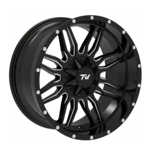 20 Wheels: TW Sword Gloss Black Milled X Radar Renegade R/T