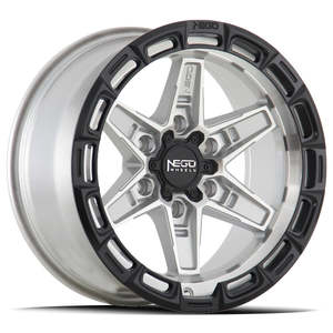 17 Wheels: Negu N11 Silver Machined Black Lip