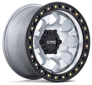 Wheels: KMC XD Km550 Machined Satin Black Lip