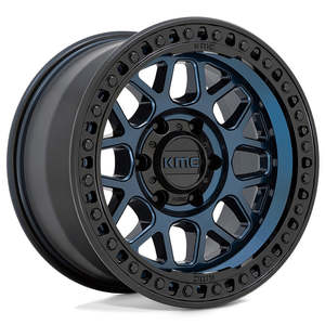 Wheels: KMC XD Km549 Midnight Blue W/ Gloss Black Lip