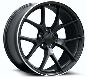 Wheels: Replica Mercedes 1328 Matte Black Polish Edge