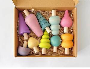 Small World Play: Coloured Whimsical Trees