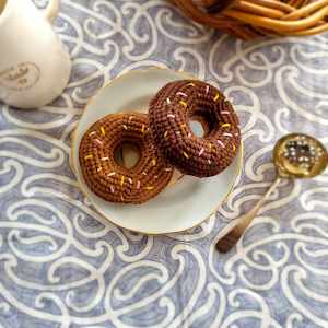 Crochet Play Food: Crochet Donut Set 2pcs