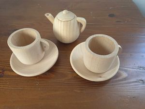 Wood Play Range: Wooden Tea Set 5pcs