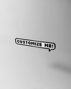 Wall Mounted: Customisable 8-Bit Speech Bubble