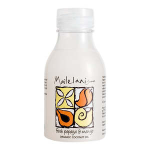 Organic Coconut Body Oil: Fresh Papaya & Mango Organic Coconut Body Oil