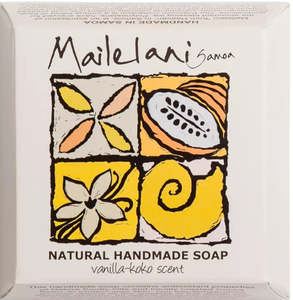 Organic Coconut Oil Handmade Soap: Vanilla & Koko Samoa Natural Bar Soap