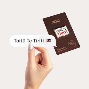 Sale Discounted Stock: Toitū Te Tiriti Bundle | Decal & Pin Combo