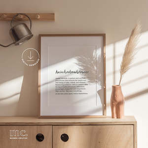 Digital Downloads: 'Kaiwhakawhānau / Midwife' Definition Print - Digital Download