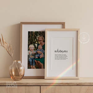 Definition Prints: 'Whānau / Family' Definition Print - Digital Download