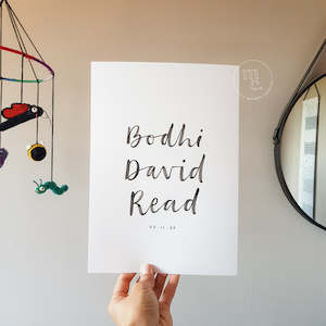 Custom: Birth Print