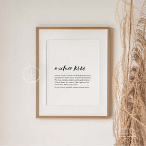 Digital Downloads: 'Matua Kēkē' Uncle Definition Print - Digital Download