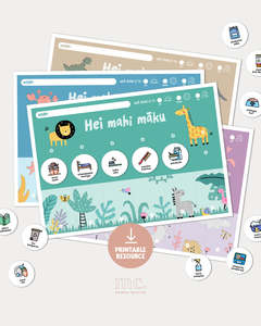 Sale Discounted Stock: Printable Visual Routine & Chore Chart System | Whānau Bundle