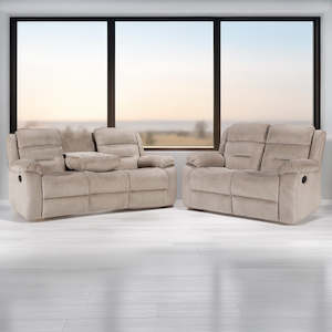 Lounge Suite: Costanza 2-Piece Lounge Suite (Tan)