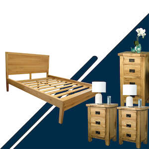 Yes: Modern Oak 4 Piece Double Bedroom Suite