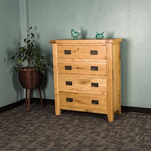 Yes: Yes Four Drawer Oak Tallboy