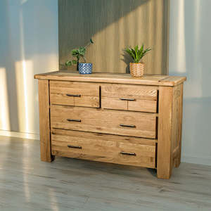 Camden: Camden 4 Drawer White Oak Lowboy