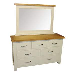 Felixstowe 7 Drawer Pine Dresser & Mirror