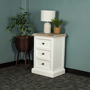 Biarritz Range: Biarritz 3 Drawer Bedside Cabinet