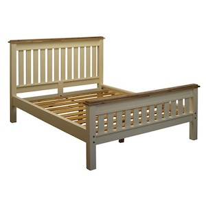 Biarritz Range: Biarritz Two-Tone King Size Slat Bed Frame
